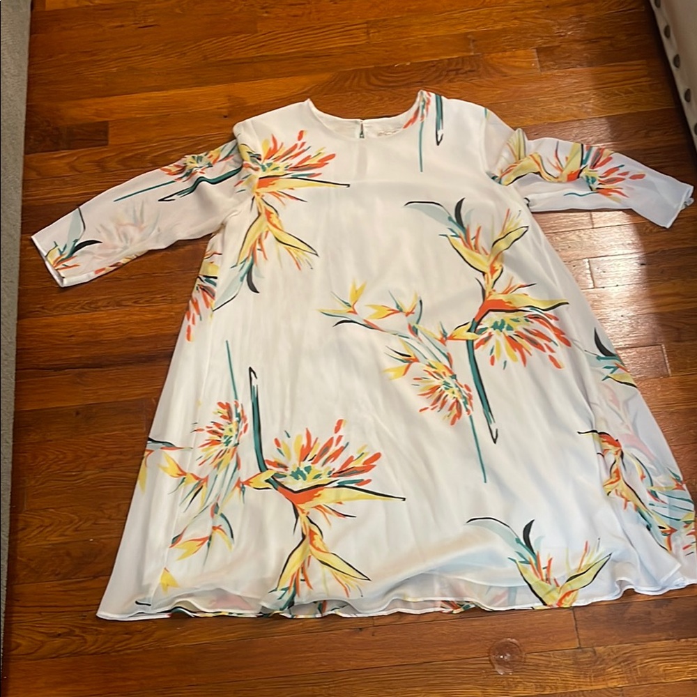 Floral Print Dress - White